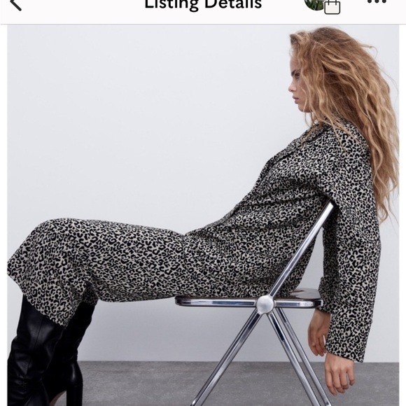 Brand new without tags awesome Zara and animal print knit pants size medium - Picture 2 of 6